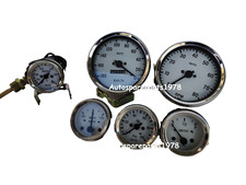 SMITHS Kit 100MM Speedo 180-0 Kmh + 0-80 RPM + 52mm Température Fioul Amp Jauge