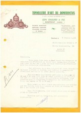 DOMFRONT (61) TONNELLERIE d'ART du DOMFRONTAIS "Léon COUILLARD" en 1961