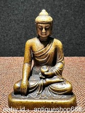 1,6 "Old Tibet copper bronze Buddhism Shakyamuni Amitabha Buddha Statue
