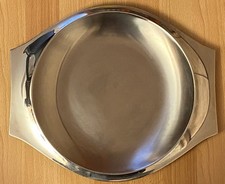 Plat rond en inox LETANG REMY Modèle OCÉANE - Longueur 38 cm