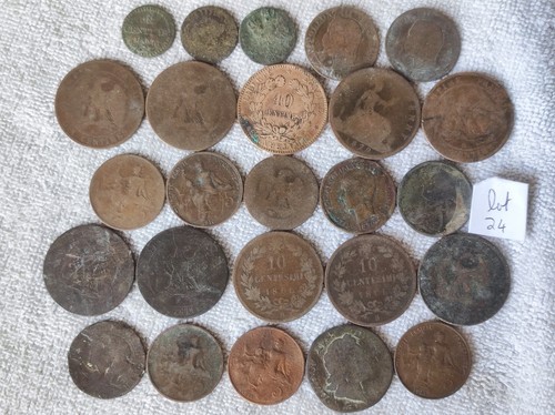 Lot pièces de - de, monnaie