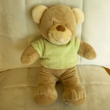 Doudou Ours Pommette - Pull Vert