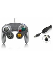 Manette Pad Joystick filaire Pour Console Nintendo GameCube & Wii - Argenté