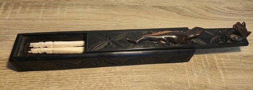 Boîte bois sculpté - bois,