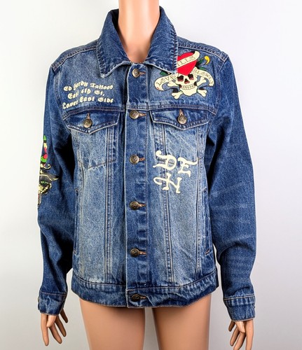 Nwt hardy flaming skull - ed,