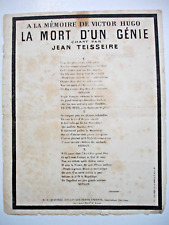 A LAMÉMOIRE DE VICTOR HUGO,LA