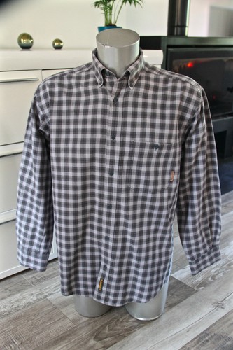 Jolie chemise gris carreaux - chemise, à