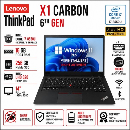 Lenovo thinkpad carbon 6th - thinkpad,