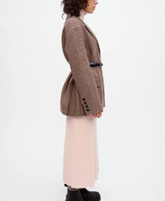 Maje Women's Brown Houndstooth