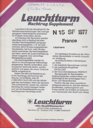 Pour album leuchtturm - pour,