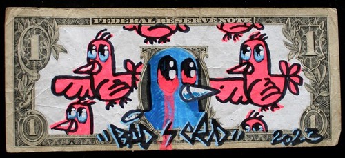 Street art urban dollar - street, art-urban