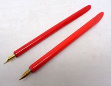 Joli lot de 2 portes-plume anciens en Galalithe