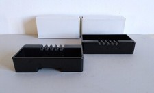 Ettore Sottsass pour Olivetti Synthesis 45 Italie vers 1970 - 2 Cendriers noirs