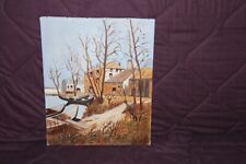 Toile sur châssis " Christine BRAND " matériel Lefranc & Bourgeois