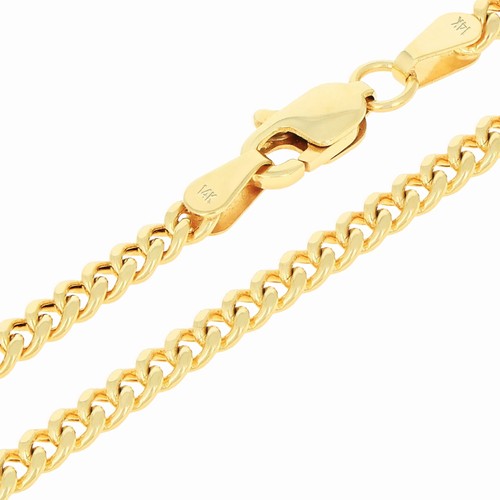 14k jaune hommes 3mm miami - or,