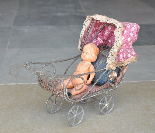 Vintage bébé fille assis - fille,