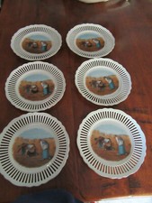 LOT DE  6 ASSIETTES AJOUREES