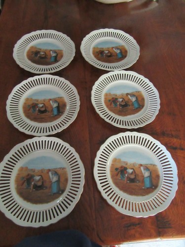 Lot assiettes ajourees - lot,