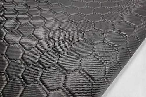 Simili cuir matelassé carbon - matelassé,