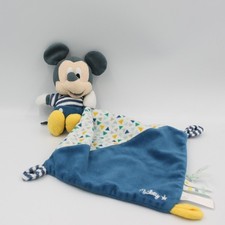 Doudou Mickey bleu blanc