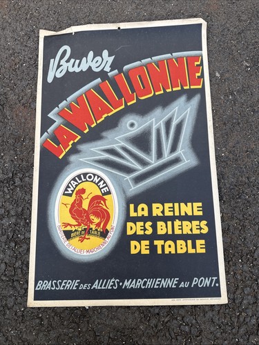 Ancien affiche publicitaire - ancien,