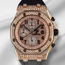 Montre Audemars Piguet Royal Oak Offshore 42Mm Or Rose 18K Iced 15Ct 26470Or