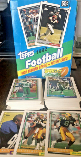 1992 topps football - topps, high