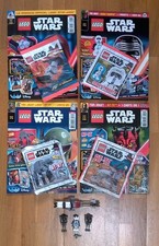 Lego Lot de 4 Magazines Star wars avec jouets en sachets + pièces diverses.