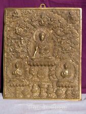 Plaque Ancienne Thangka Buddha