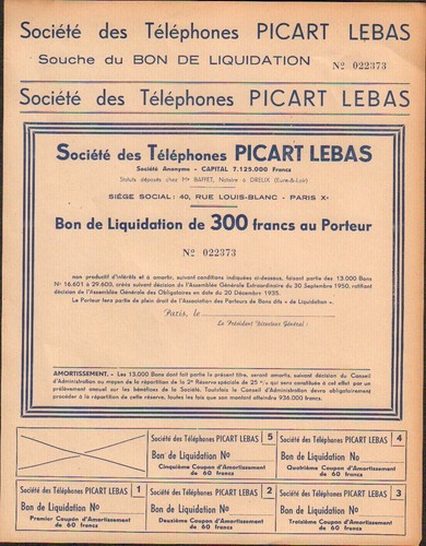 Bon liquidation - de,