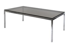 Table basse en acier chromé