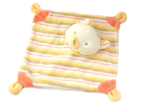 Doudou plat chat renard - , orange