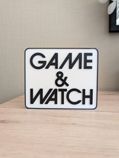 logo game & watch - plaque