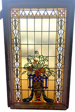 Panneau en vitrail Art Déco