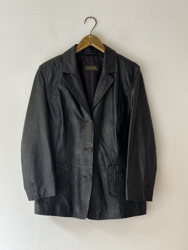 Veste blazer cuir - veste, noir