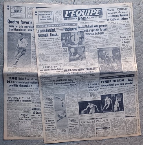 Lot journaux equipe - 2, année