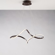 Lustre À Led Design Moderne Marron BON-842