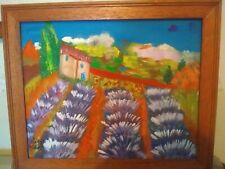 PEINTURE originale Huile  tableau Provence .oil paintingcot. DROUOT -