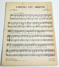 Partition vintage sheet music