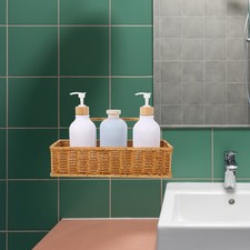  Panier Mural Decoratif Meuble Rangement Salle Bain Suspendu Tissé