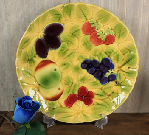 Ancien plat fruits grand - ancien,