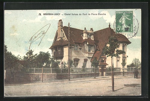 Cpa bourbon lancy chalet - bourbon-lancy,,
