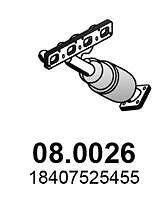 Catalyseur ASSO 08.0026 BMW 3/1 Décapotable/1/3 Touring/1/3/1/3 Touring/1/3/3 To