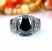 8 CT Diamant Noir Homme Bague