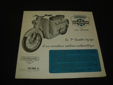 FEUILLET PUBLICITAIRE D EPOQUE SCOOTER MANURHIN
