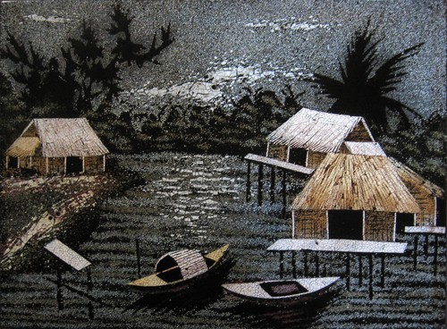 Tableau laque artisanat - tableau, du