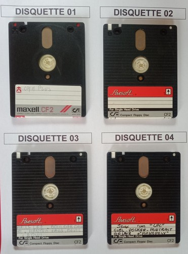 Disquettes avec quelques - 4, 3p