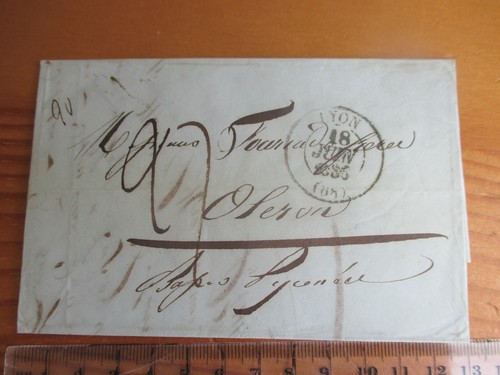 Lettre 1836 lyon - 69, >