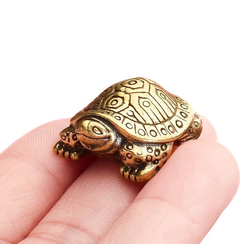 Mini brass turtle - mini,