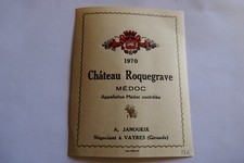 étiquette ancienne 1970 VIN